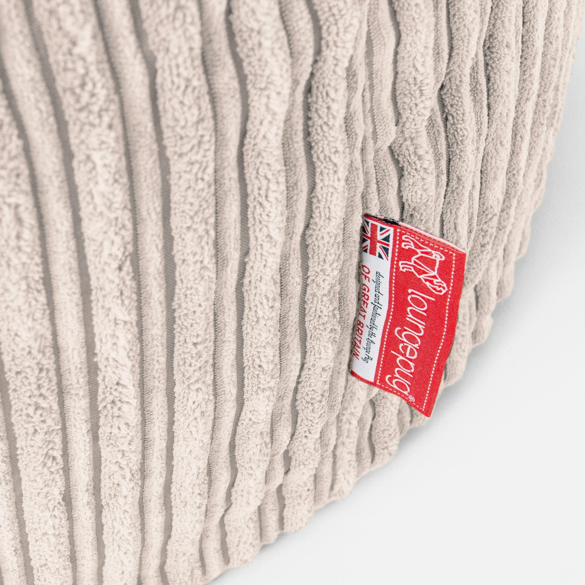 Sloucher Bean Bag Sofa - Cord Ivory